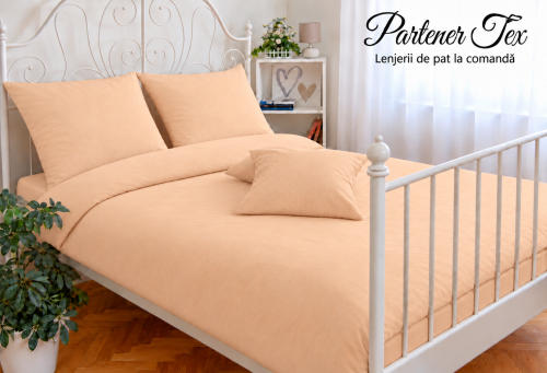 Lenjerie de pat bumbac Ranforce - Bej perlat