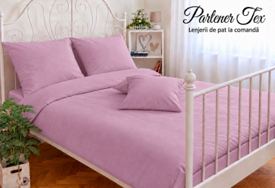 Lenjerie de pat bumbac Ranforce - Mov perlat deschis