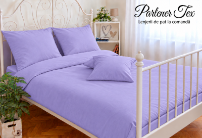 Lenjerie de pat bumbac Ranforce - Mov lavanda