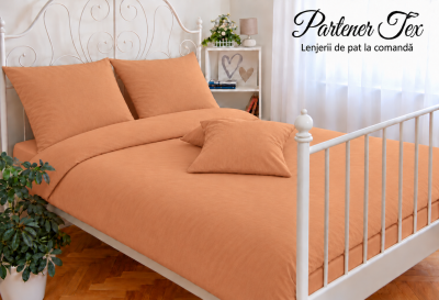 Lenjerie de pat bumbac Ranforce - Caramel